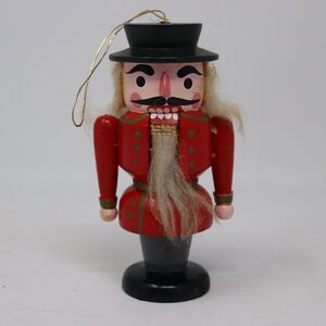 VTG Erzgebirge German "Nutcracker" Tree Ornament or Dollhouse Miniature 3 1/2"